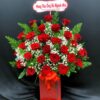 Giỏ hoa khai trương lộng lẫy, mang ý nghĩa may mắn và thịnh vượng.