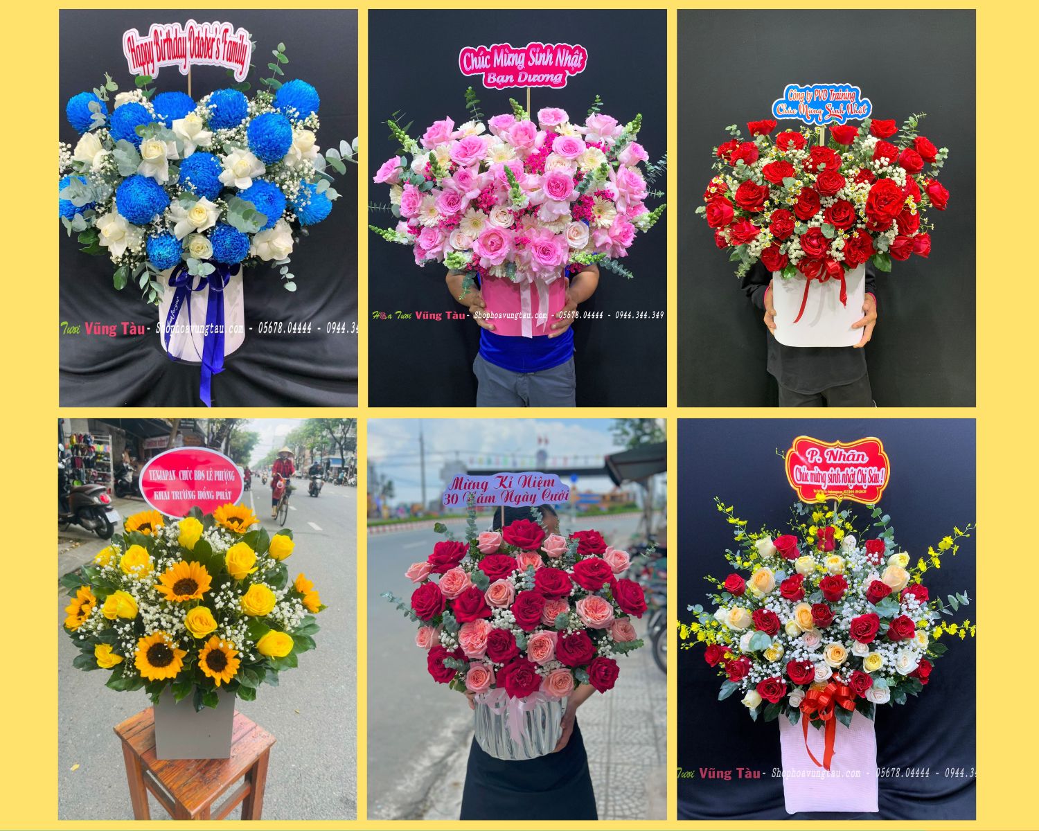 giỏ hoa hoa khai trương 2