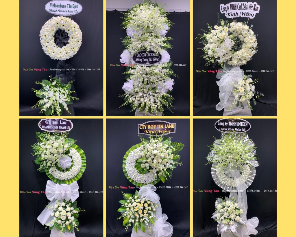 Cách Ghi Nội Dung Bảng Chữ Vòng Hoa Đám Tang, Chia Buồn vòng hoa viếng đám tang màu trắng