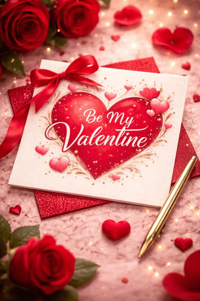 thiệp biểu tượng valentine